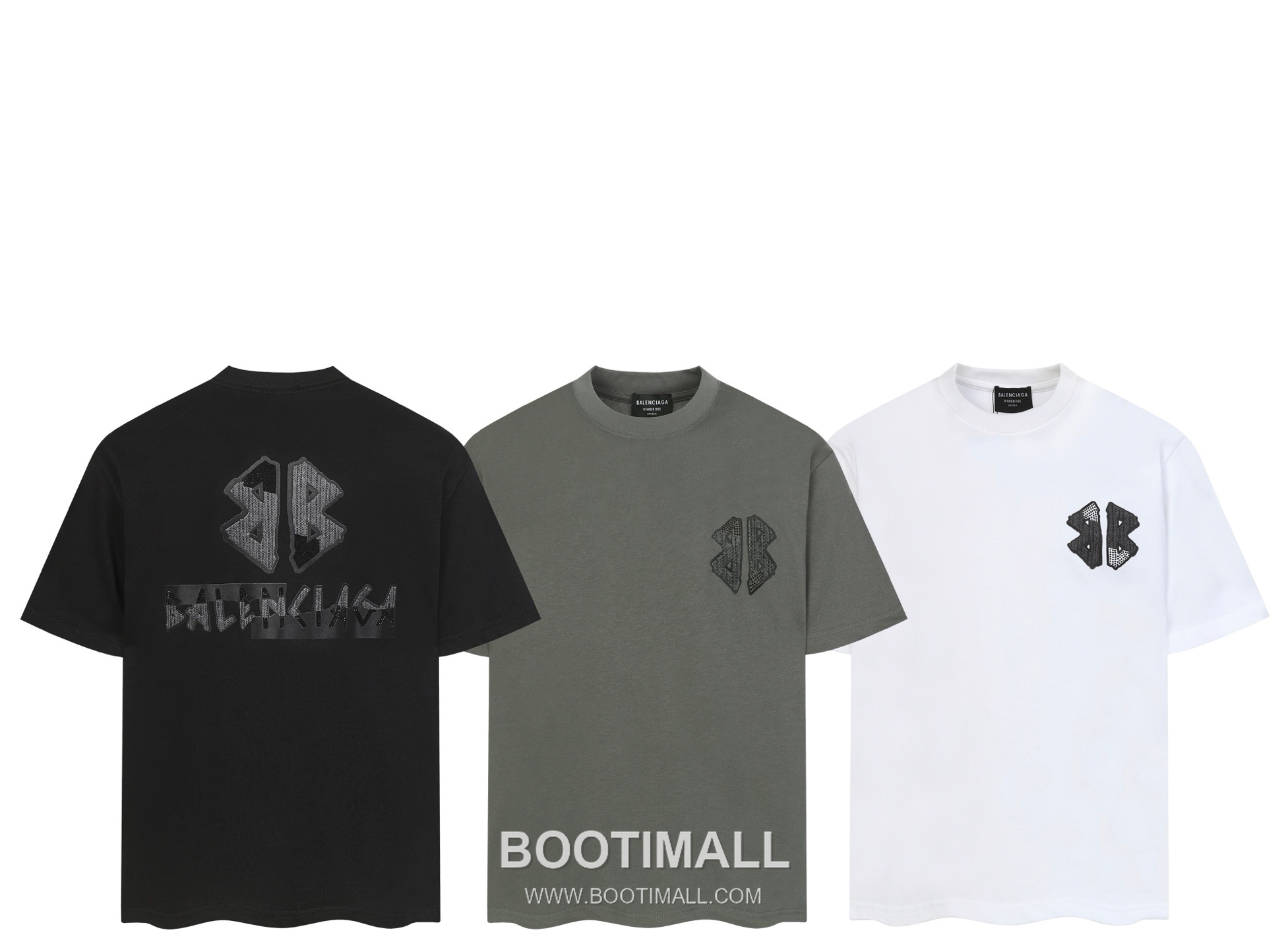 Balenciaga 2026SS Logo Rhinestone Round Neck Short Sleeve T-Shirt 발렌시아가 2026SS 로고 라인스톤 라운드넥 반팔 티셔츠 9