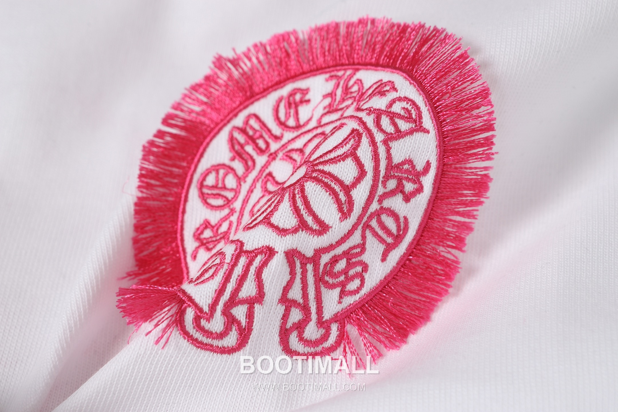 Chrome Hearts Cross Embroidery Fringe Short Sleeve T-Shirt Black White 크롬하츠 크로스 자수 프린지 반팔 티셔츠 블랙 화이트 5