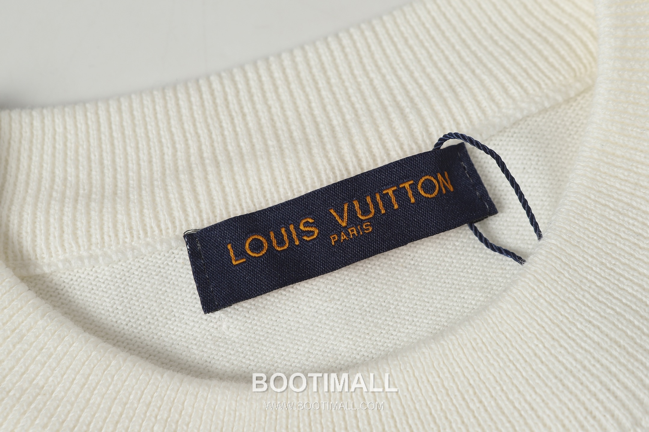 Louis Vuitton Monogram Jacquard Knit Crew Neck Short Sleeve T-Shirt Blue 루이비통 모노그램 자카드 니트 크루넥 반팔 티셔츠 블루 3