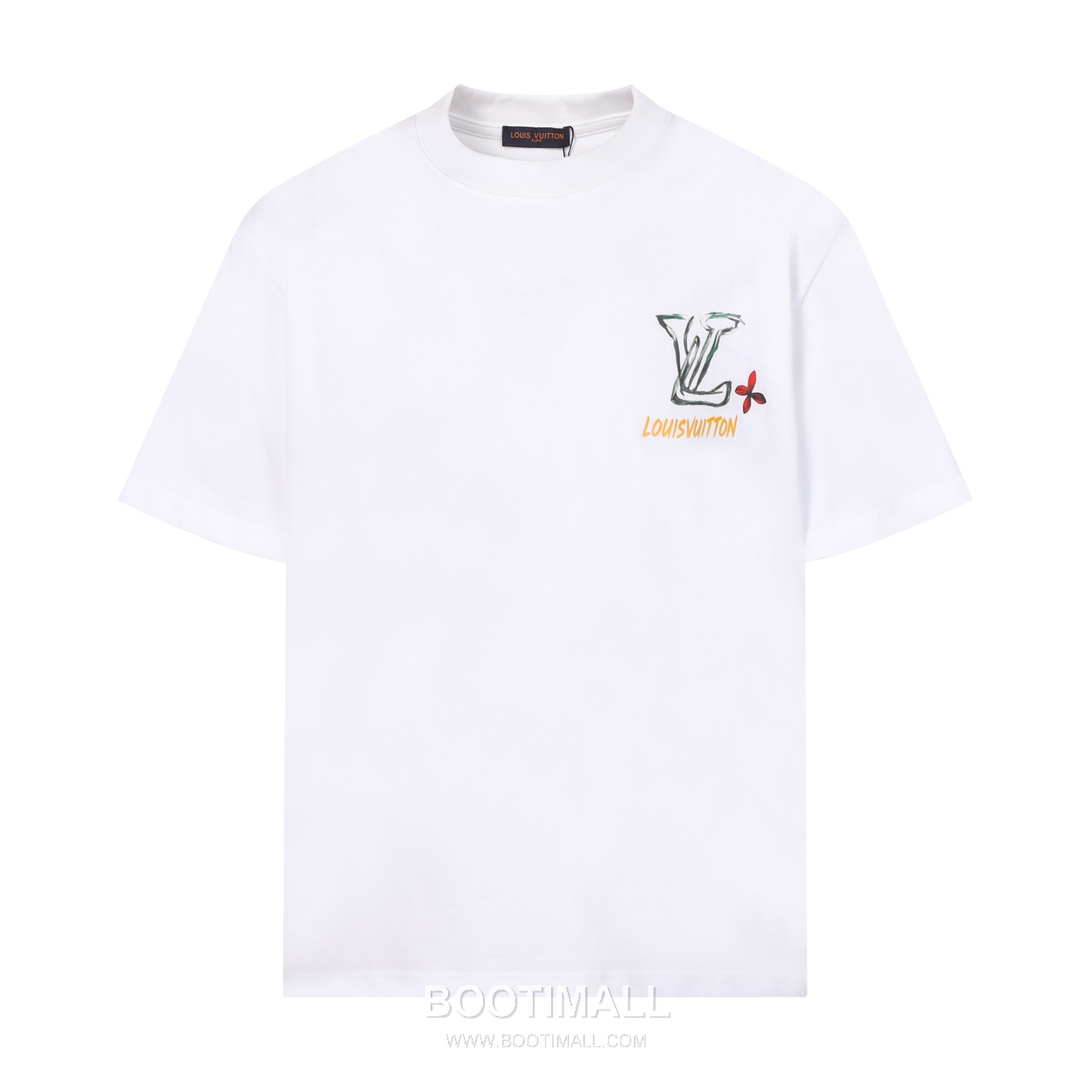 Louis Vuitton Graffiti Logo Cotton T-Shirt Black White 루이비통 그래피티 로고 코튼 티셔츠 블랙 화이트 1