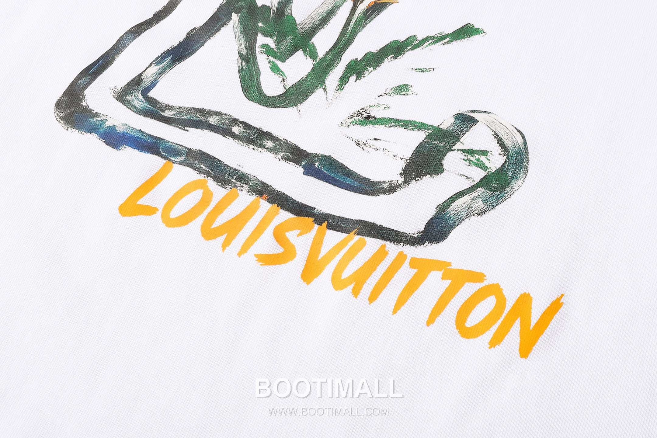 Louis Vuitton Graffiti Logo Cotton T-Shirt Black White 루이비통 그래피티 로고 코튼 티셔츠 블랙 화이트 5