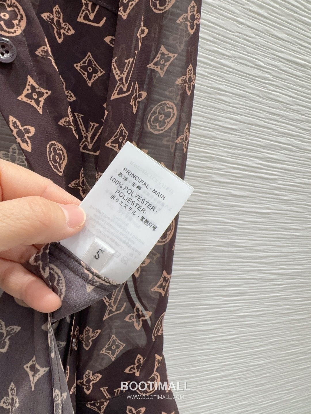 Louis Vuitton Semi-Sheer Logo Print Shirt Light Pink 루이비통 세미 시어 로고 프린트 셔츠 라이트 핑크 7