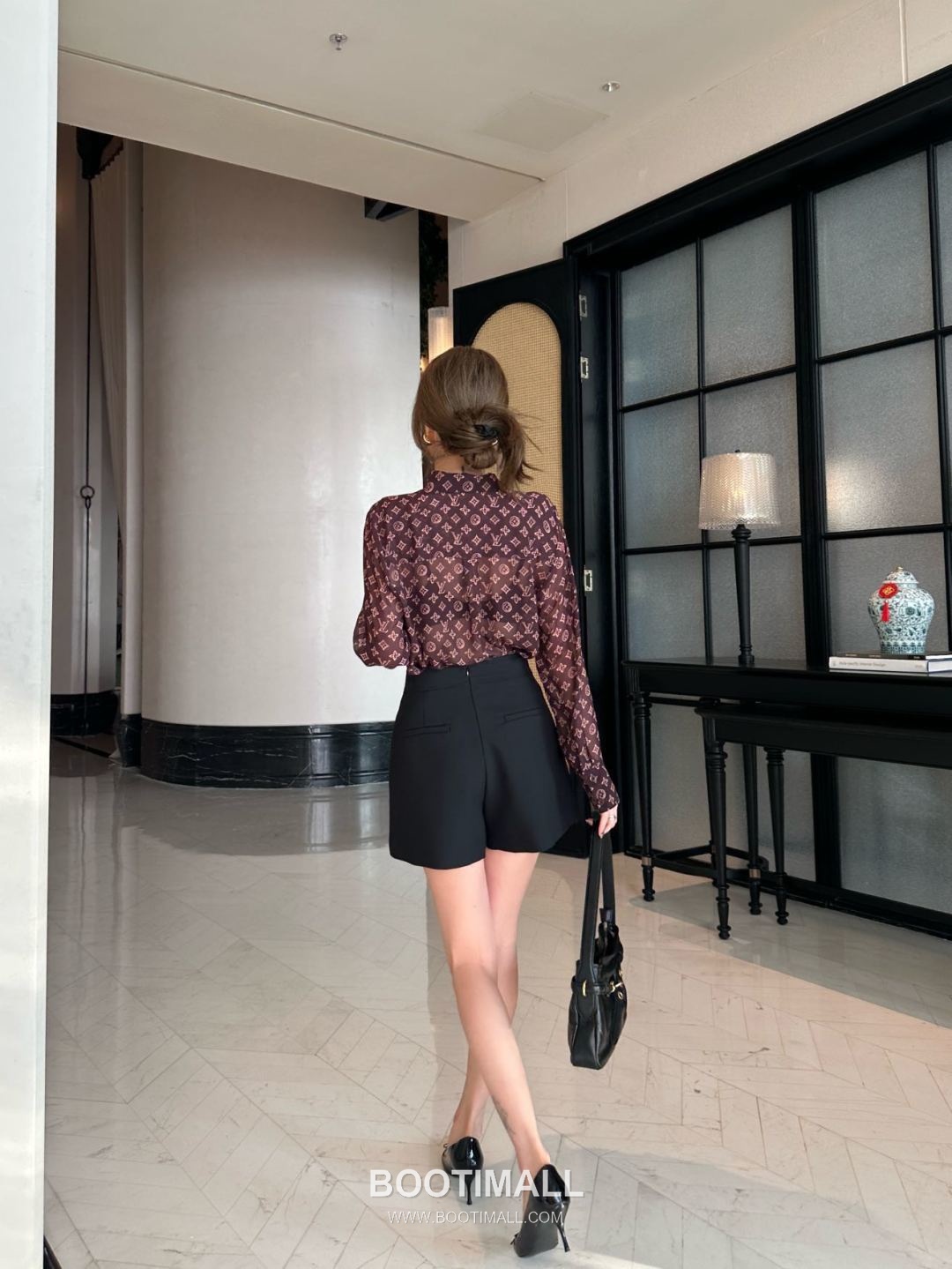 Louis Vuitton Semi-Sheer Logo Print Shirt Light Pink 루이비통 세미 시어 로고 프린트 셔츠 라이트 핑크 14