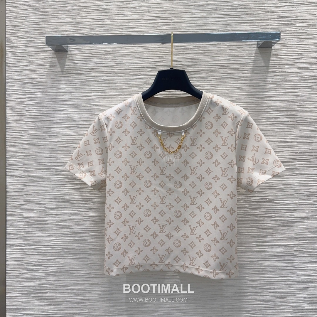 Louis Vuitton Monogram Pattern Cotton Blend Two-Piece Set Beige 루이비통 모노그램 패턴 코튼 블렌드 투피스 세트 베이지 2