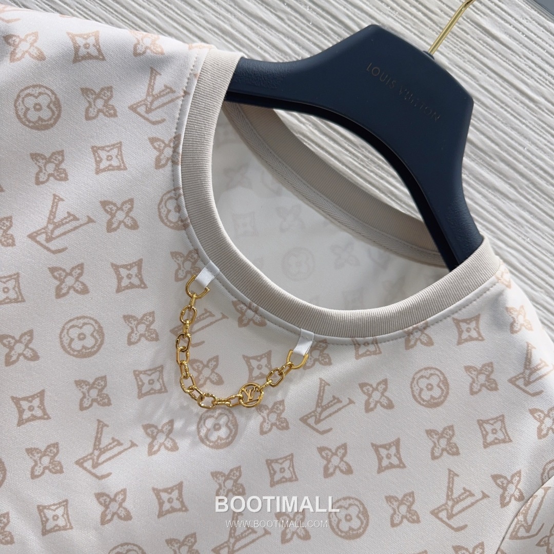 Louis Vuitton Monogram Pattern Cotton Blend Two-Piece Set Beige 루이비통 모노그램 패턴 코튼 블렌드 투피스 세트 베이지 8