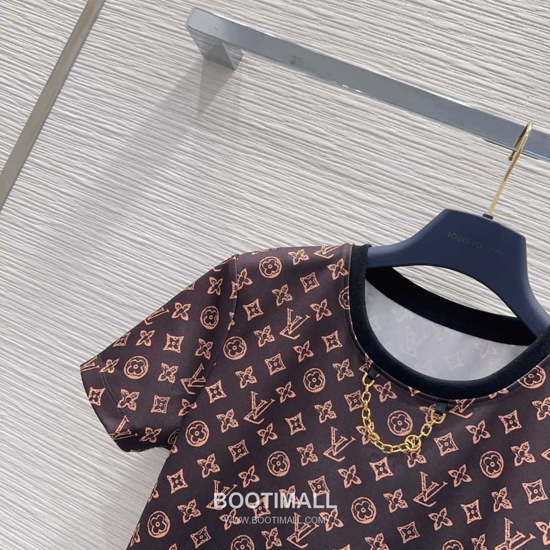 Louis Vuitton Monogram Pattern Cotton Blend Two-Piece Set Beige 루이비통 모노그램 패턴 코튼 블렌드 투피스 세트 베이지 6