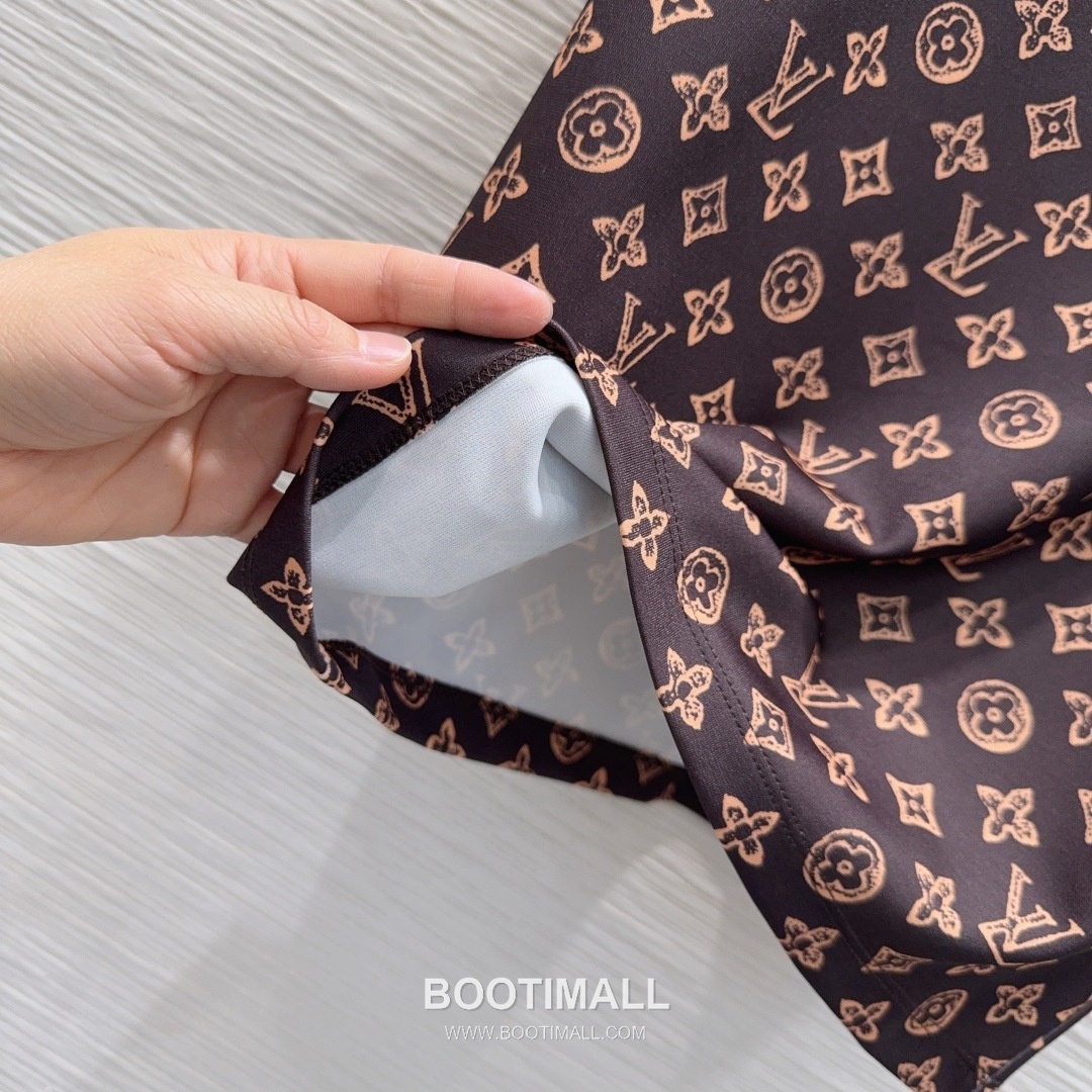 Louis Vuitton Monogram Pattern Cotton Blend Two-Piece Set Beige 루이비통 모노그램 패턴 코튼 블렌드 투피스 세트 베이지 8