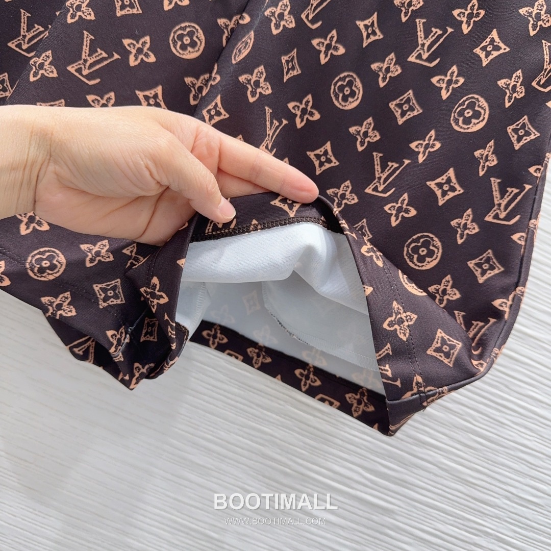 Louis Vuitton Monogram Pattern Cotton Blend Two-Piece Set Beige 루이비통 모노그램 패턴 코튼 블렌드 투피스 세트 베이지 14