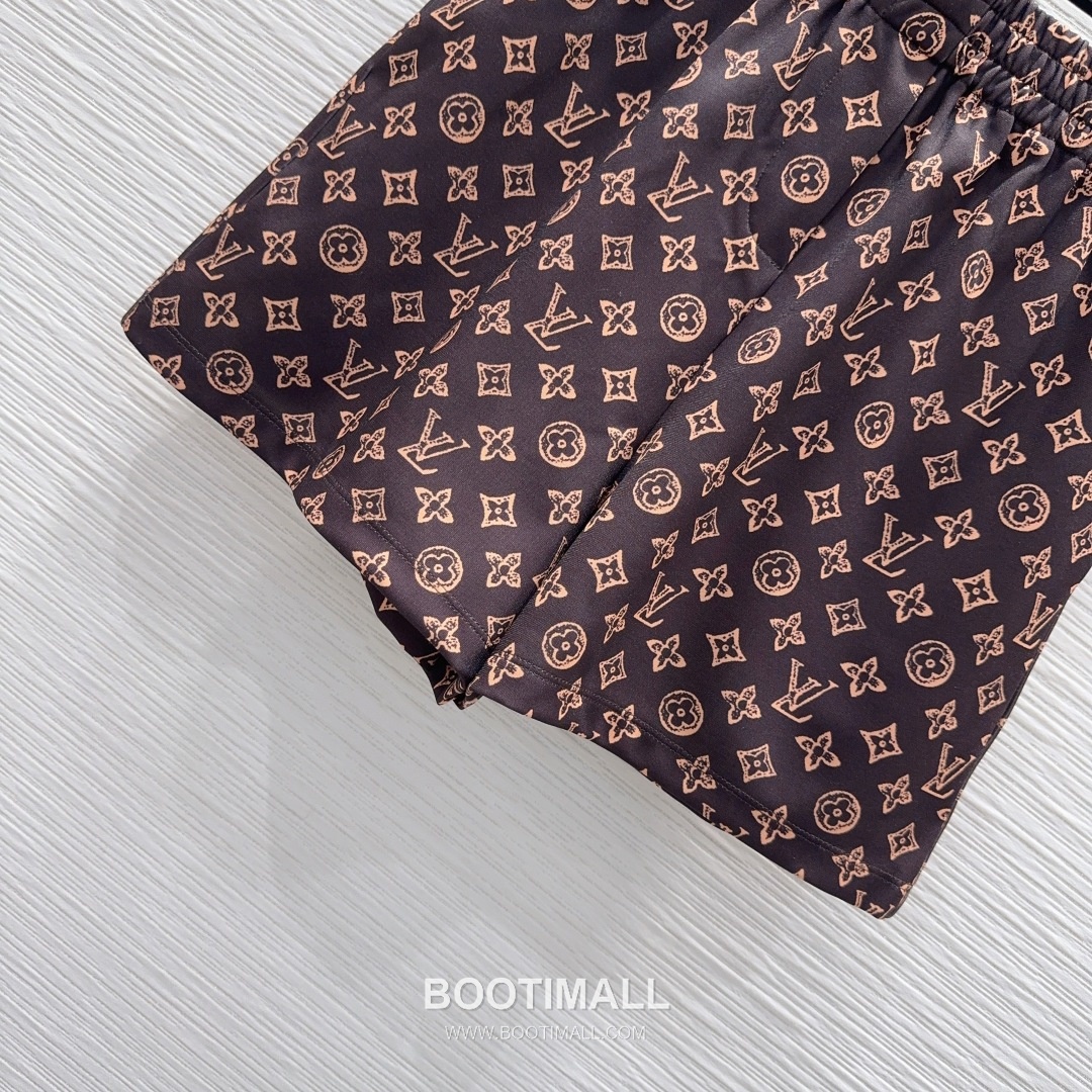 Louis Vuitton Monogram Pattern Cotton Blend Two-Piece Set Beige 루이비통 모노그램 패턴 코튼 블렌드 투피스 세트 베이지 17