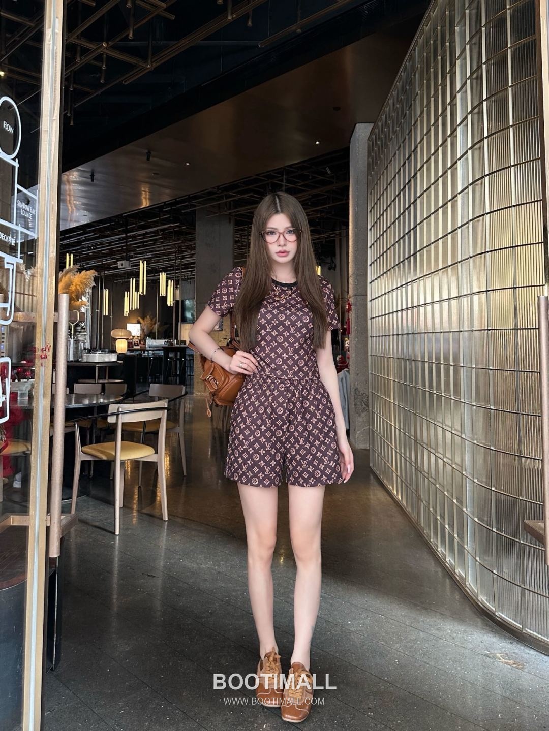 Louis Vuitton Monogram Pattern Cotton Blend Two-Piece Set Beige 루이비통 모노그램 패턴 코튼 블렌드 투피스 세트 베이지 19