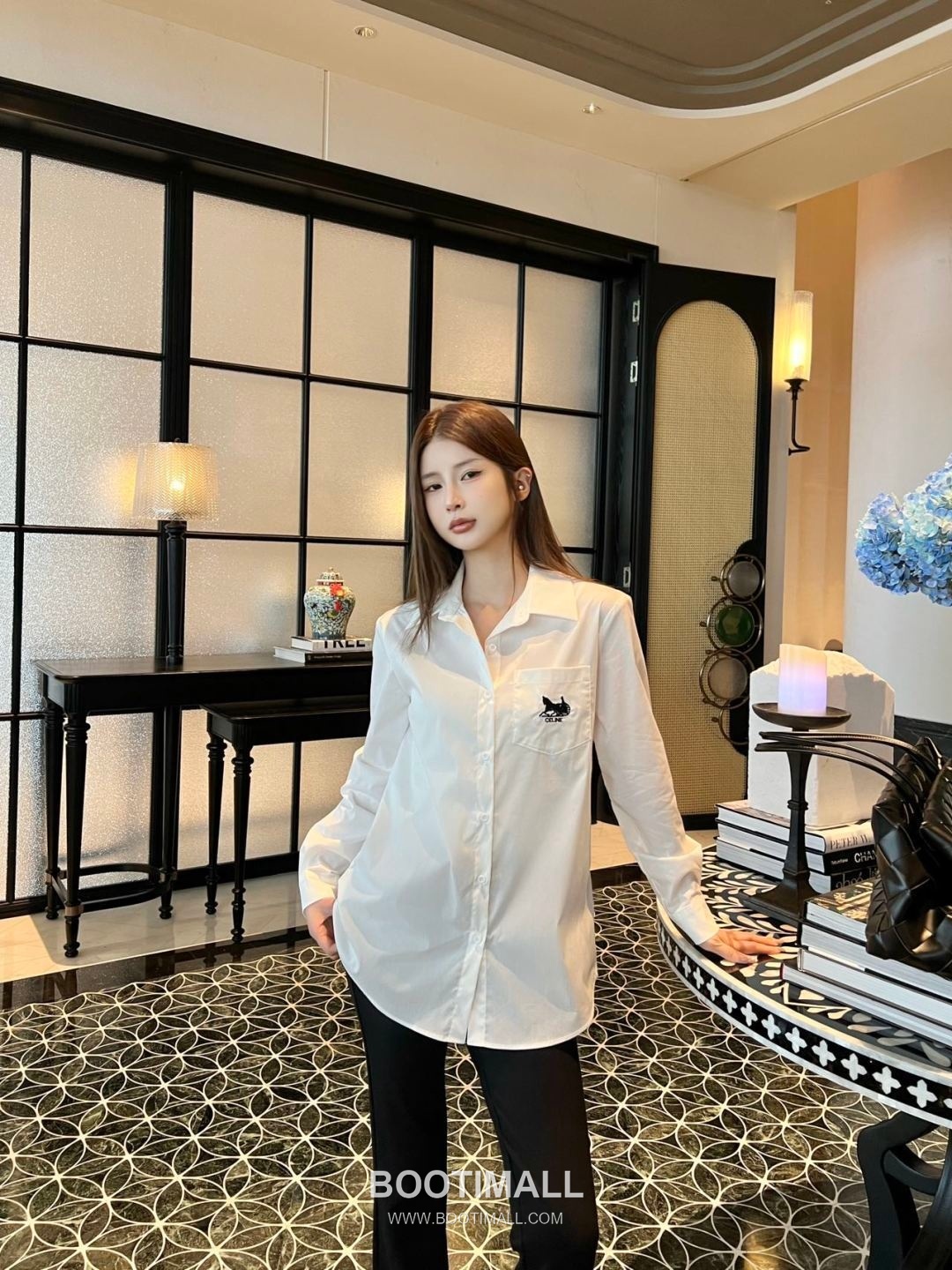 CELINE Premium Tailored Shirt White 셀린느 프리미엄 테일러드 셔츠 화이트 11