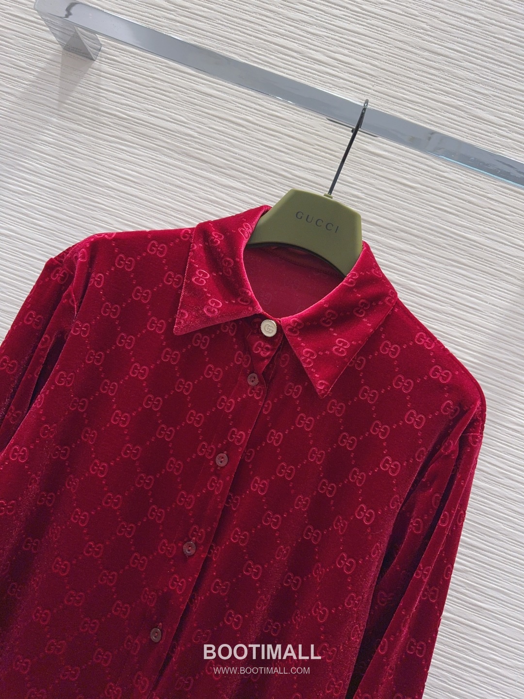 Gucci Velvet Jacquard Shirt Pants Set Burgundy 구찌 벨벳 자카드 셔츠 팬츠 세트 버건디 3