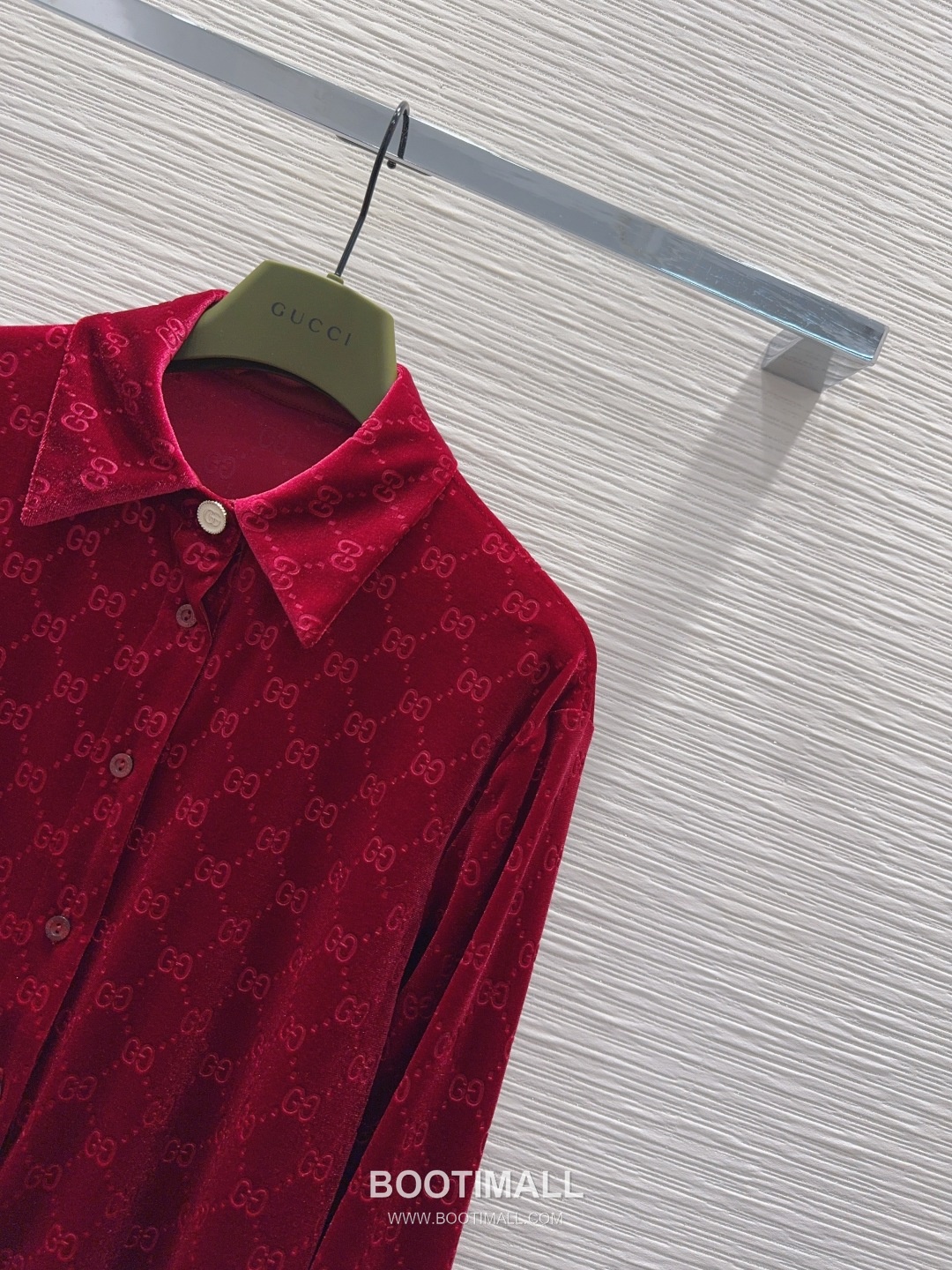 Gucci Velvet Jacquard Shirt Pants Set Burgundy 구찌 벨벳 자카드 셔츠 팬츠 세트 버건디 4