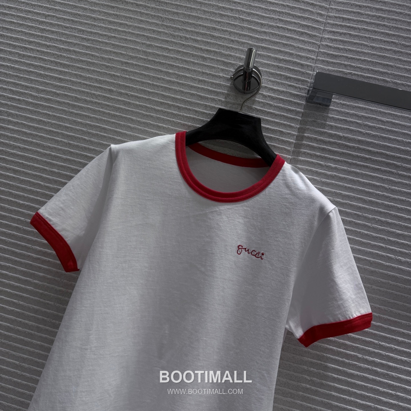 Gucci Color Block Short Sleeve T-Shirt Red White 구찌 컬러 블록 반팔 티셔츠 레드 화이트 2