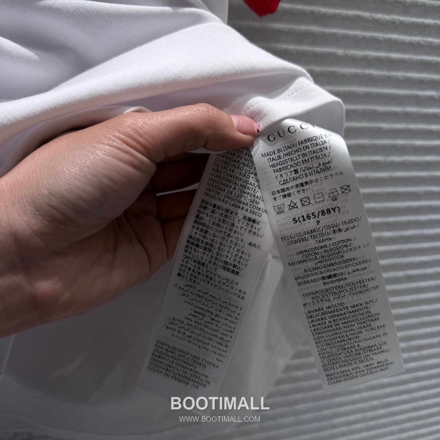 Gucci Color Block Short Sleeve T-Shirt Red White 구찌 컬러 블록 반팔 티셔츠 레드 화이트 8