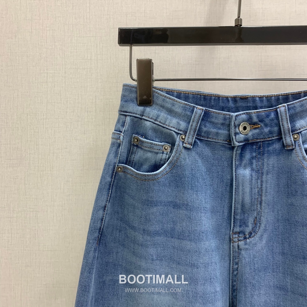 Classic Logo Embroidery Straight Denim Jeans Blue 클래식 로고 자수 스트레이트 데님 진 블루 2