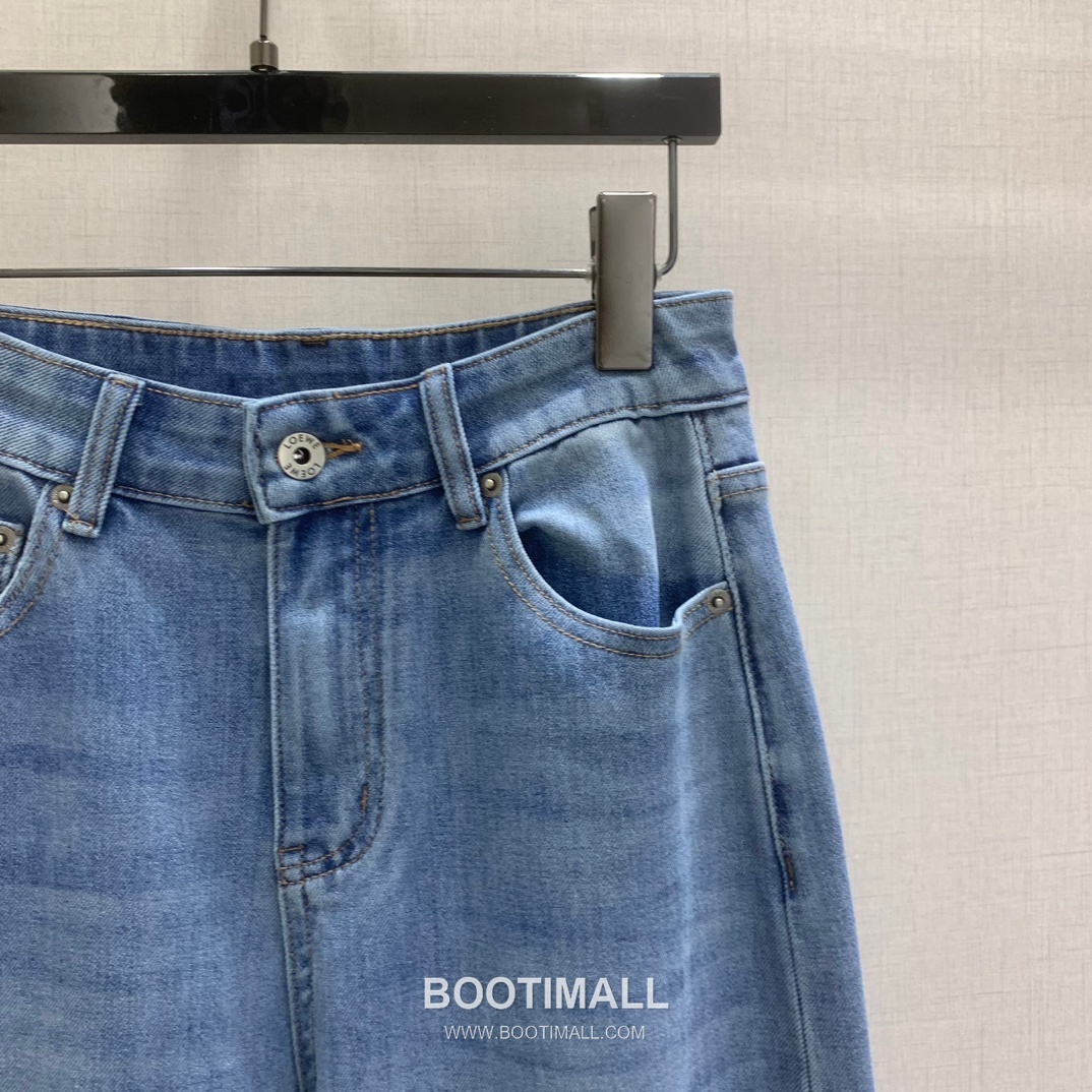 Classic Logo Embroidery Straight Denim Jeans Blue 클래식 로고 자수 스트레이트 데님 진 블루 3