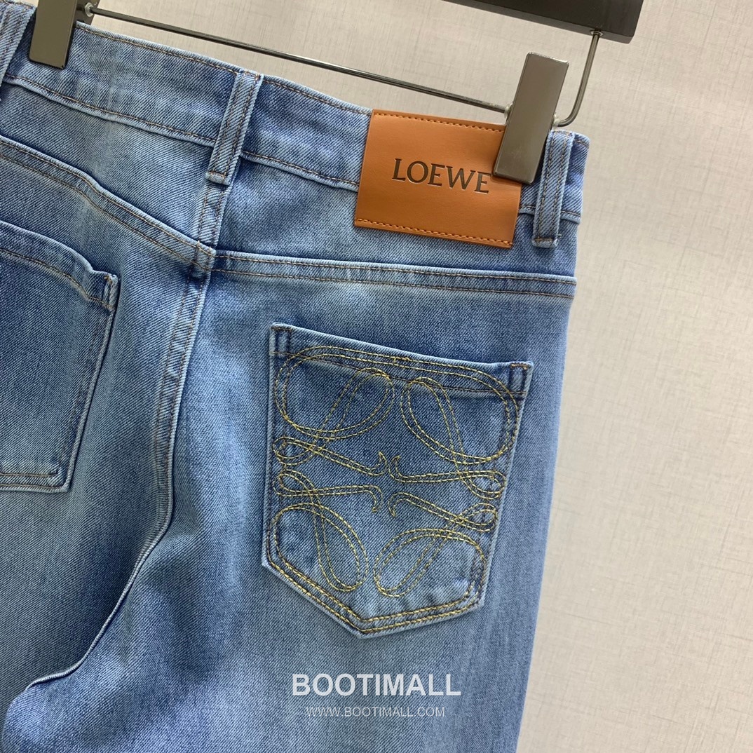 Classic Logo Embroidery Straight Denim Jeans Blue 클래식 로고 자수 스트레이트 데님 진 블루 6