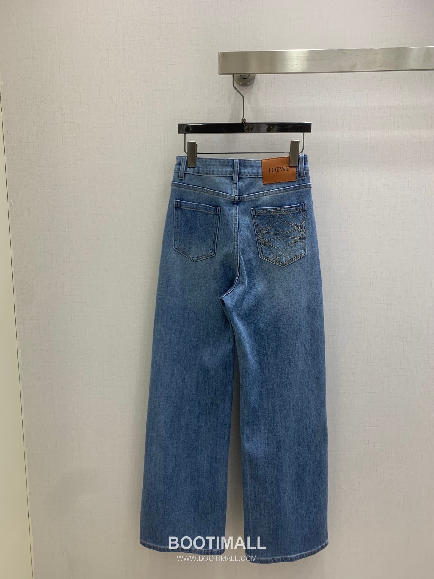 Classic Logo Embroidery Straight Denim Jeans Blue 클래식 로고 자수 스트레이트 데님 진 블루 9