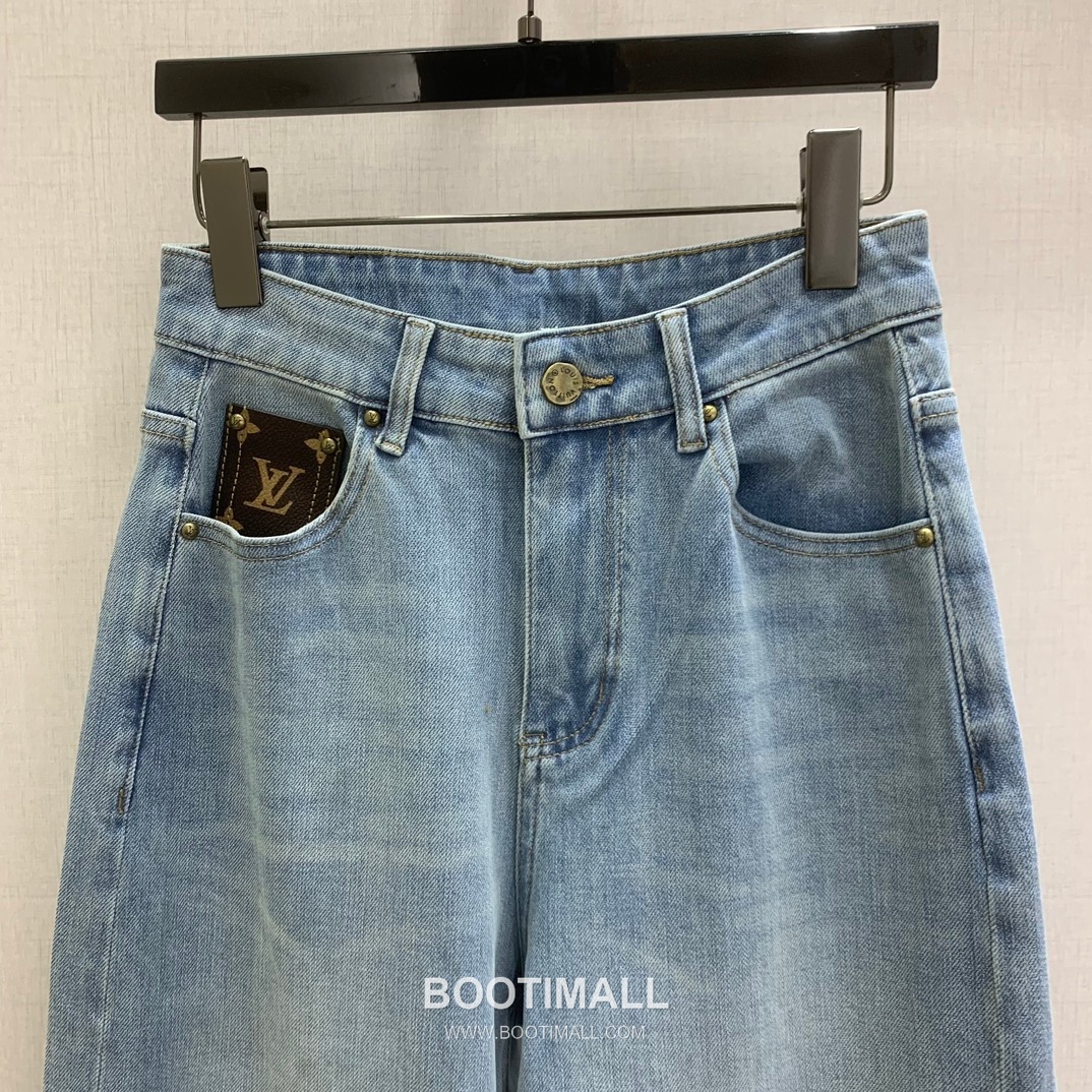 Straight Fit Denim Jeans Blue Light Blue 스트레이트 핏 데님 진 블루 라이트 블루 4