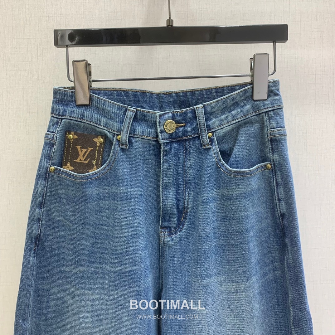 Straight Fit Denim Jeans Blue Light Blue 스트레이트 핏 데님 진 블루 라이트 블루 4