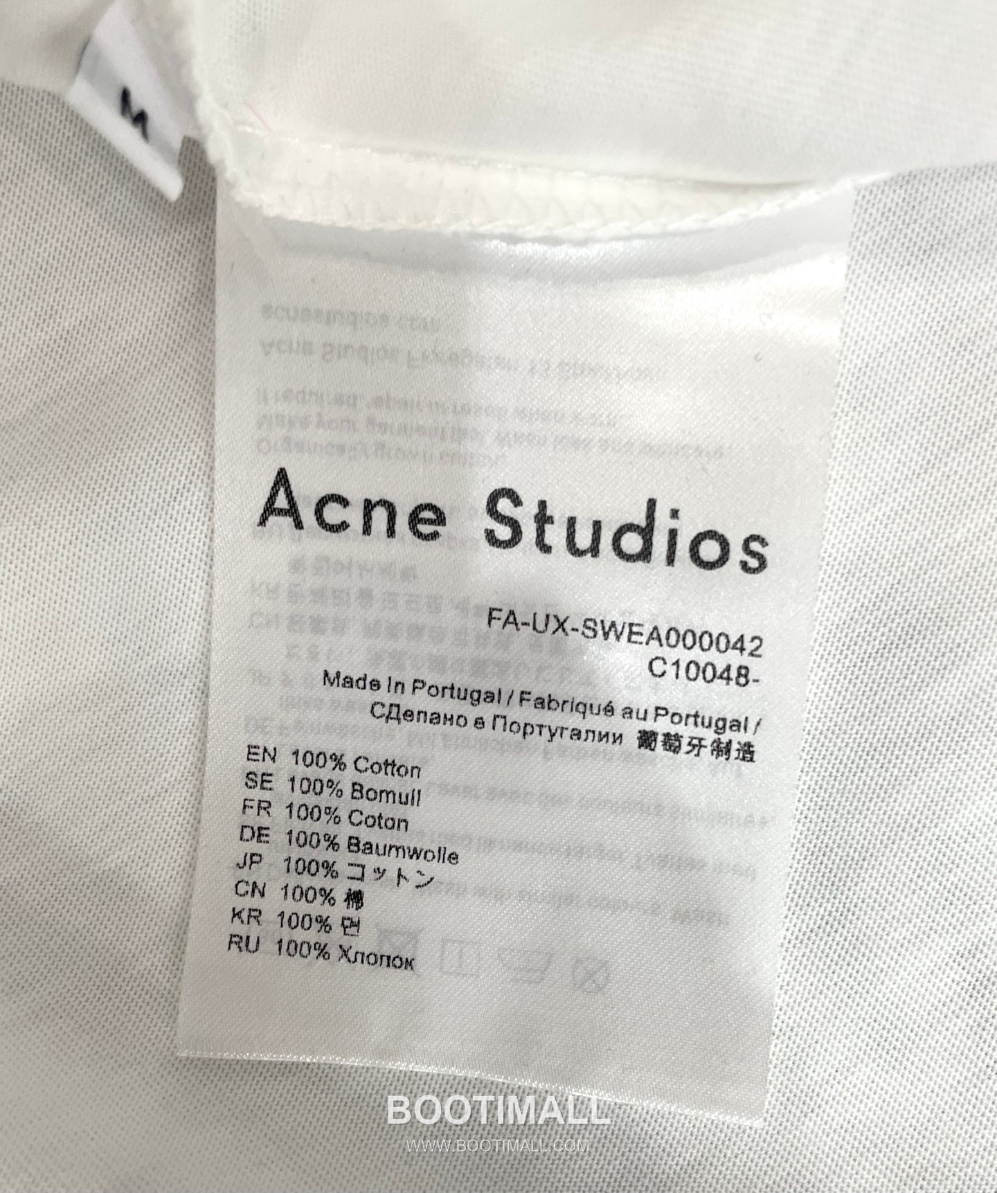 Acne Studios 26SS Fuzzy Logo Oversized T-Shirt White Black 아크네 스튜디오 26SS 퍼지 로고 오버사이즈 티셔츠 화이트 블랙 8