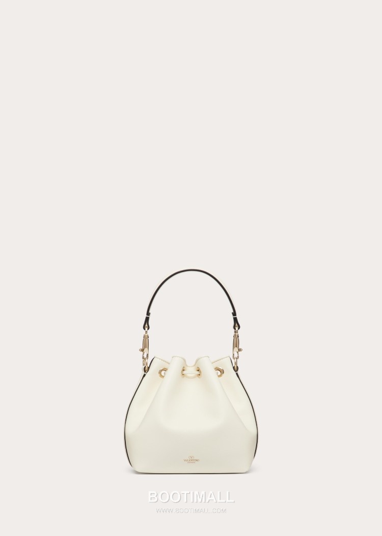 Valentino VLOGO Signature Leather Bucket Bag Ivory 발렌티노 브이로고 시그니처 레더 버킷백 아이보리 숄더백 21cm 3