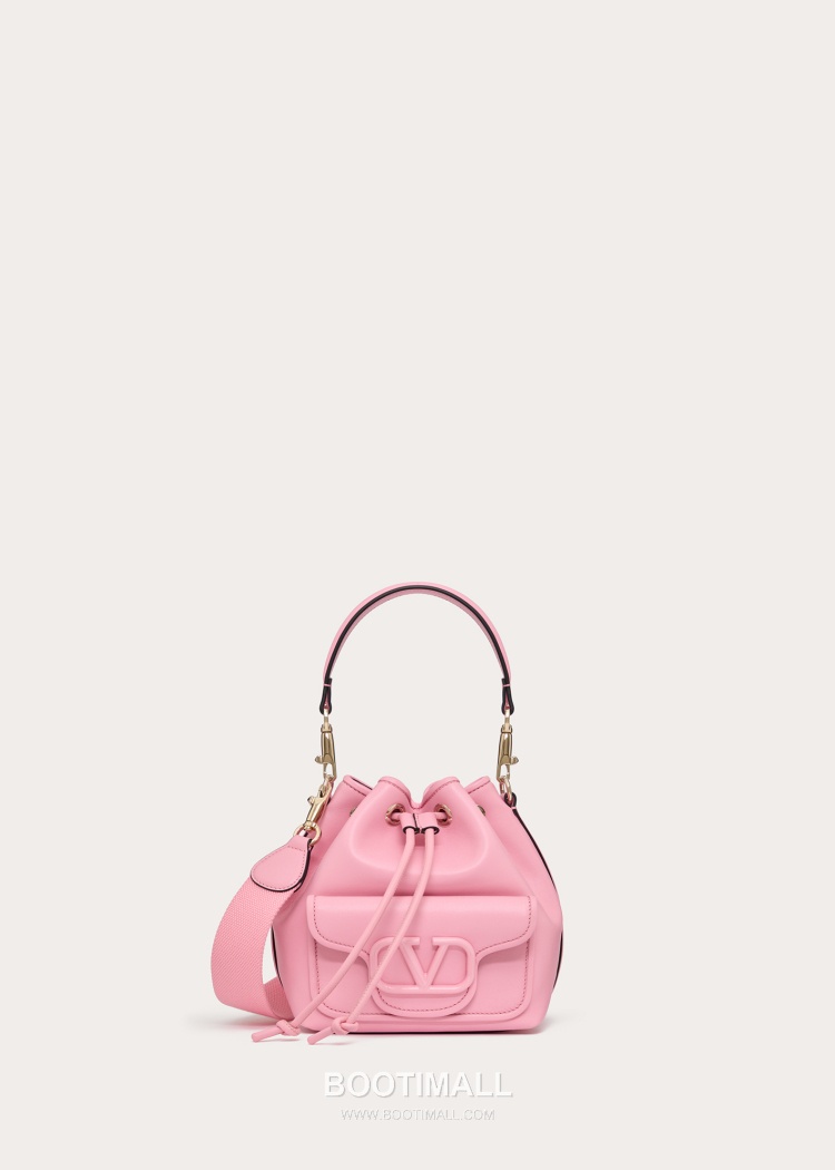 Valentino VLOGO Signature Leather Bucket Bag Ivory 발렌티노 브이로고 시그니처 레더 버킷백 아이보리 숄더백 21cm 1