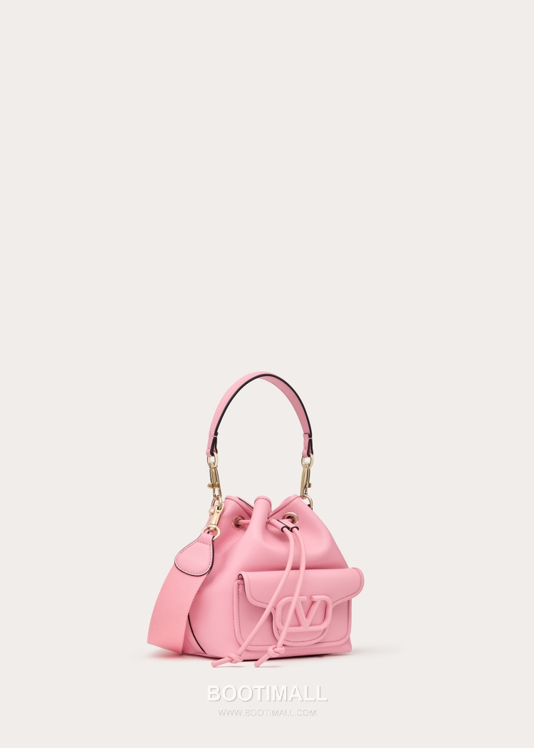 Valentino VLOGO Signature Leather Bucket Bag Ivory 발렌티노 브이로고 시그니처 레더 버킷백 아이보리 숄더백 21cm 2