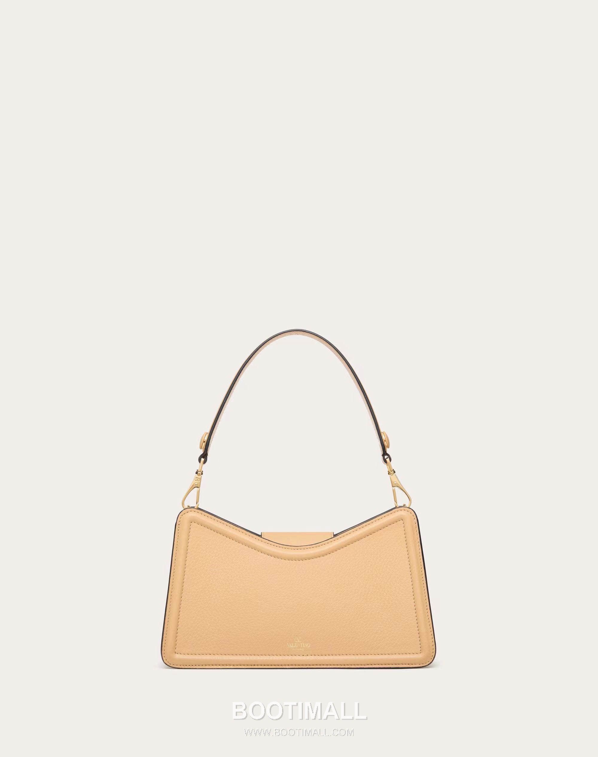 Valentino VLogo Signature Grainy Leather Ivory Shoulder Bag 발렌티노 V로고 시그니처 그레이니 레더 아이보리 숄더백 4