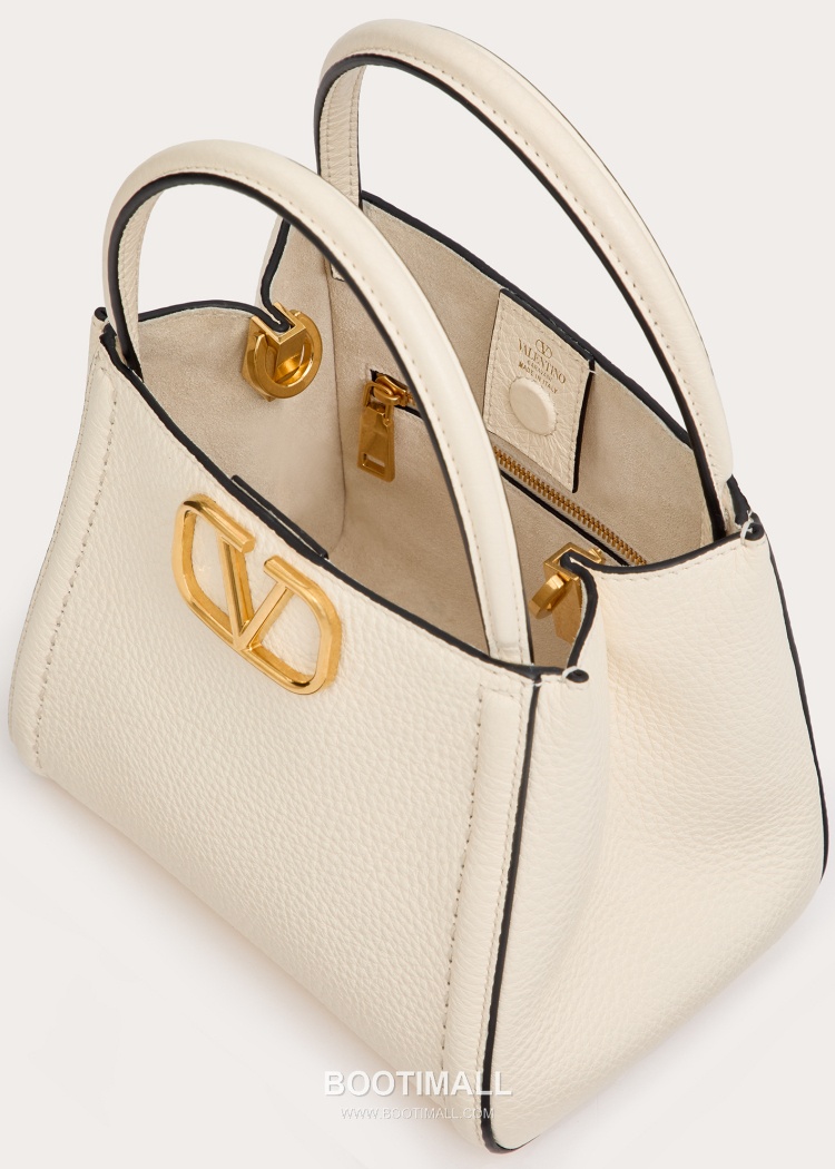 Valentino Garavani VSLING Grained Leather Beige Top Handle Bag 발렌티노 가라바니 브이슬링 그레인드 레더 베이지 탑핸들백 8