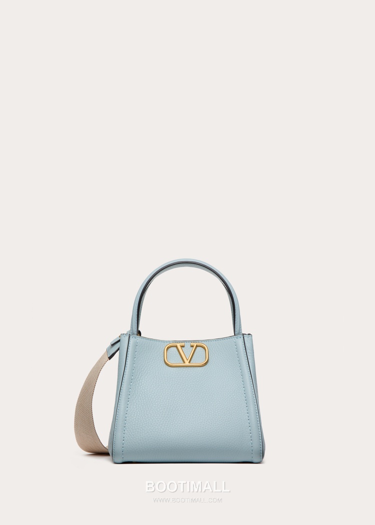 Valentino Garavani VSLING Grained Leather Beige Top Handle Bag 발렌티노 가라바니 브이슬링 그레인드 레더 베이지 탑핸들백 1