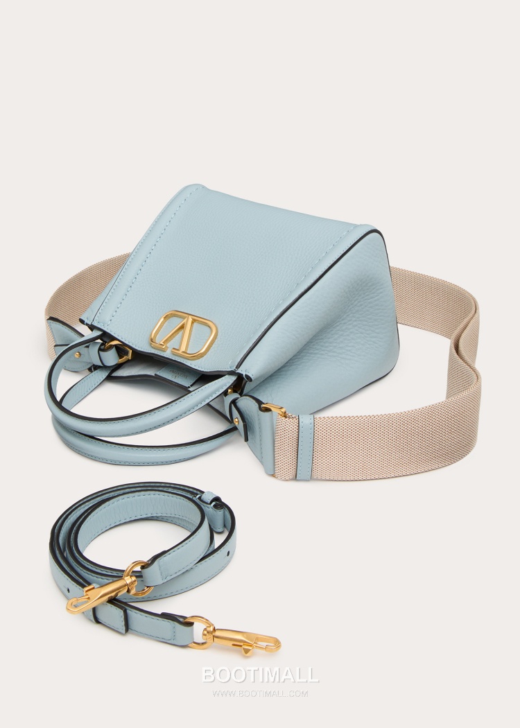 Valentino Garavani VSLING Grained Leather Beige Top Handle Bag 발렌티노 가라바니 브이슬링 그레인드 레더 베이지 탑핸들백 5