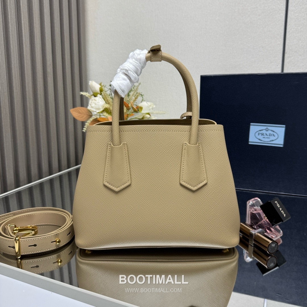 Prada Double Saffiano Leather Shoulder Bag 프라다 더블 1BG443 사피아노 레더 숄더백 25cm 2