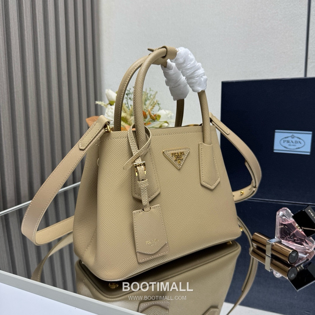Prada Double Saffiano Leather Shoulder Bag 프라다 더블 1BG443 사피아노 레더 숄더백 25cm 3