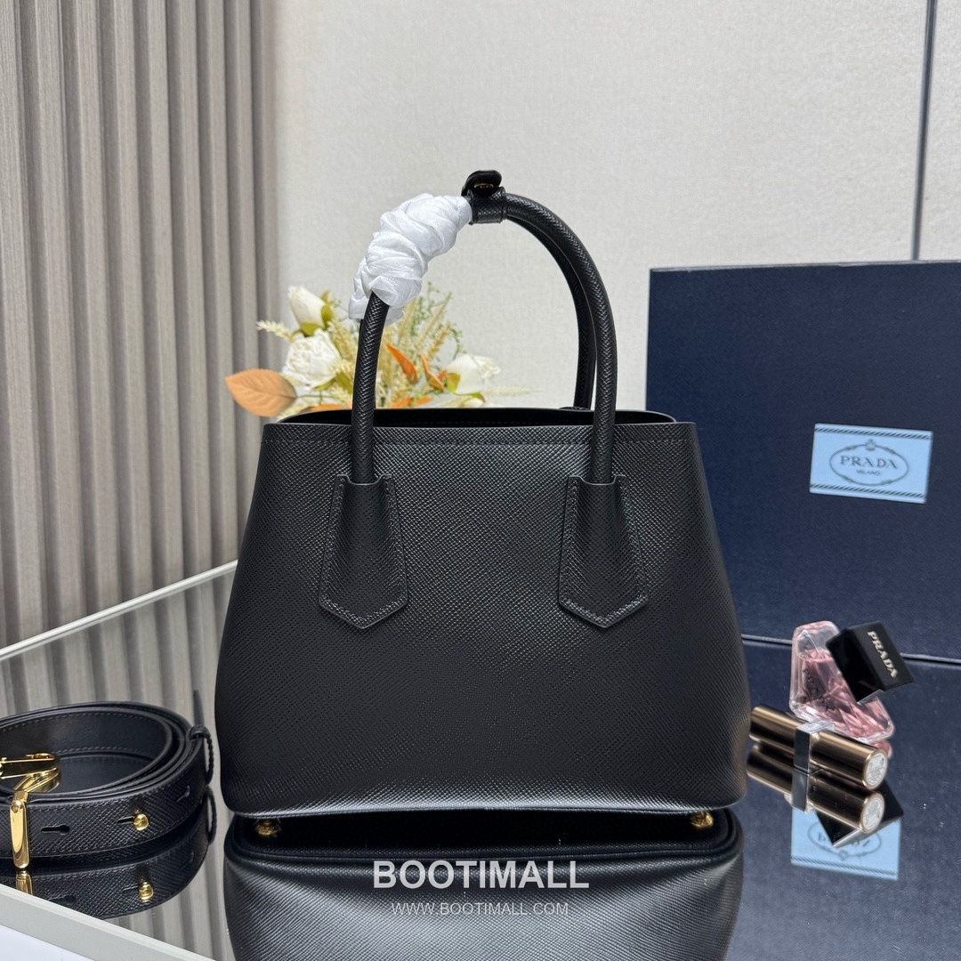 Prada Double Saffiano Leather Shoulder Bag 프라다 더블 1BG443 사피아노 레더 숄더백 25cm 2
