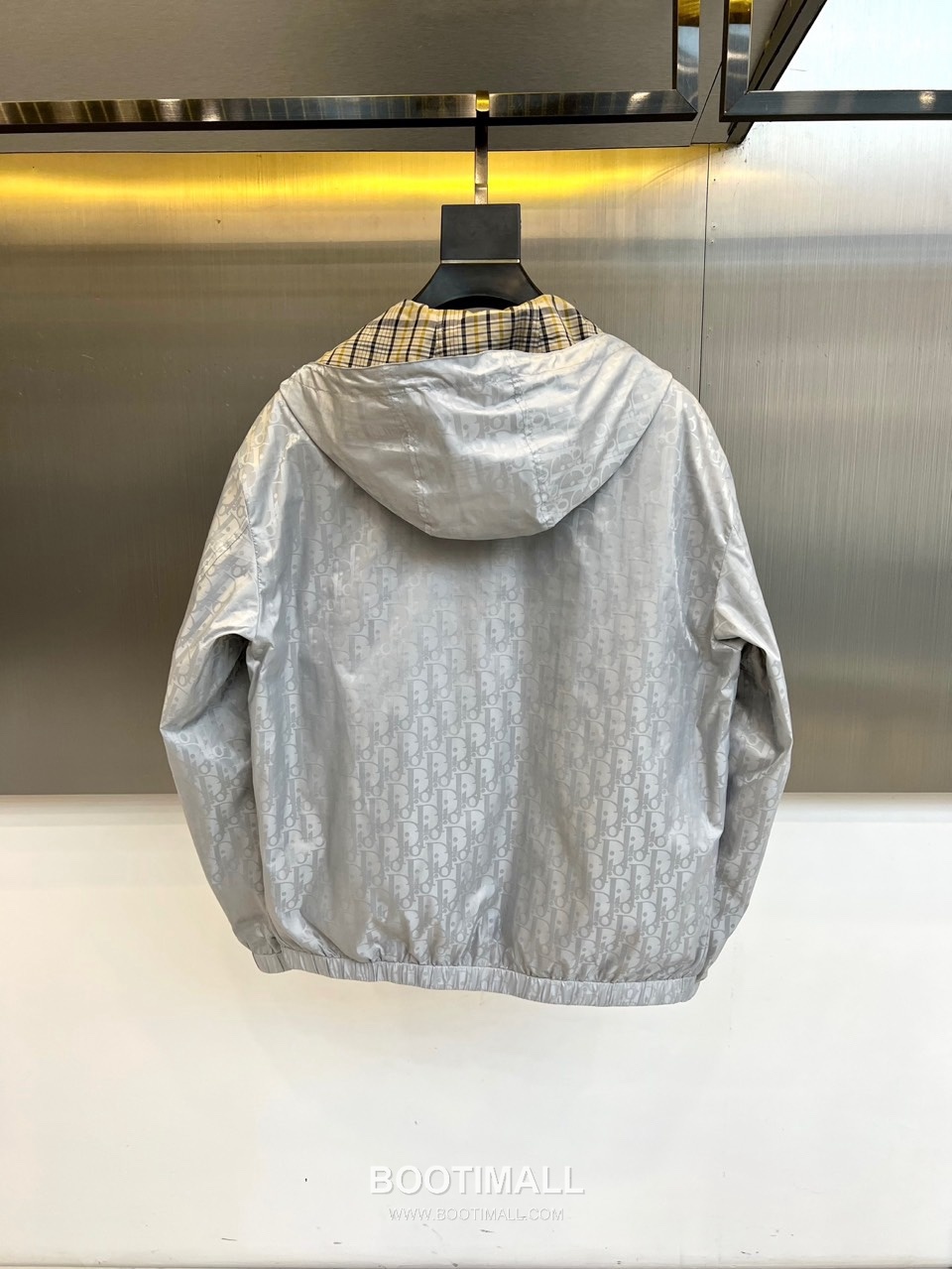 Dior Reversible Hooded Check Jacket Yellow Black Grey 디올 리버서블 후드 체크 자켓 옐로우 블랙 그레이 8