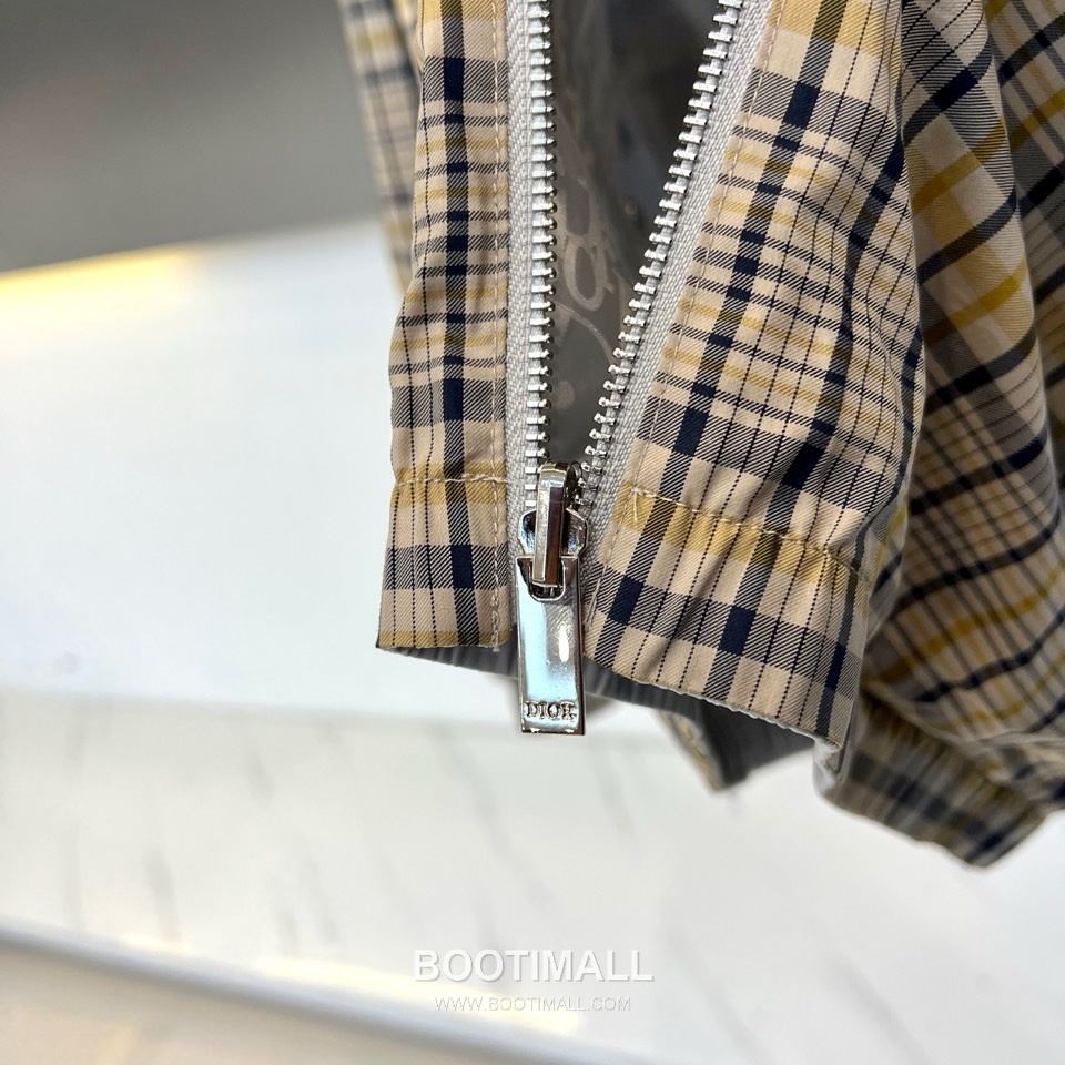 Dior Reversible Hooded Check Jacket Yellow Black Grey 디올 리버서블 후드 체크 자켓 옐로우 블랙 그레이 14