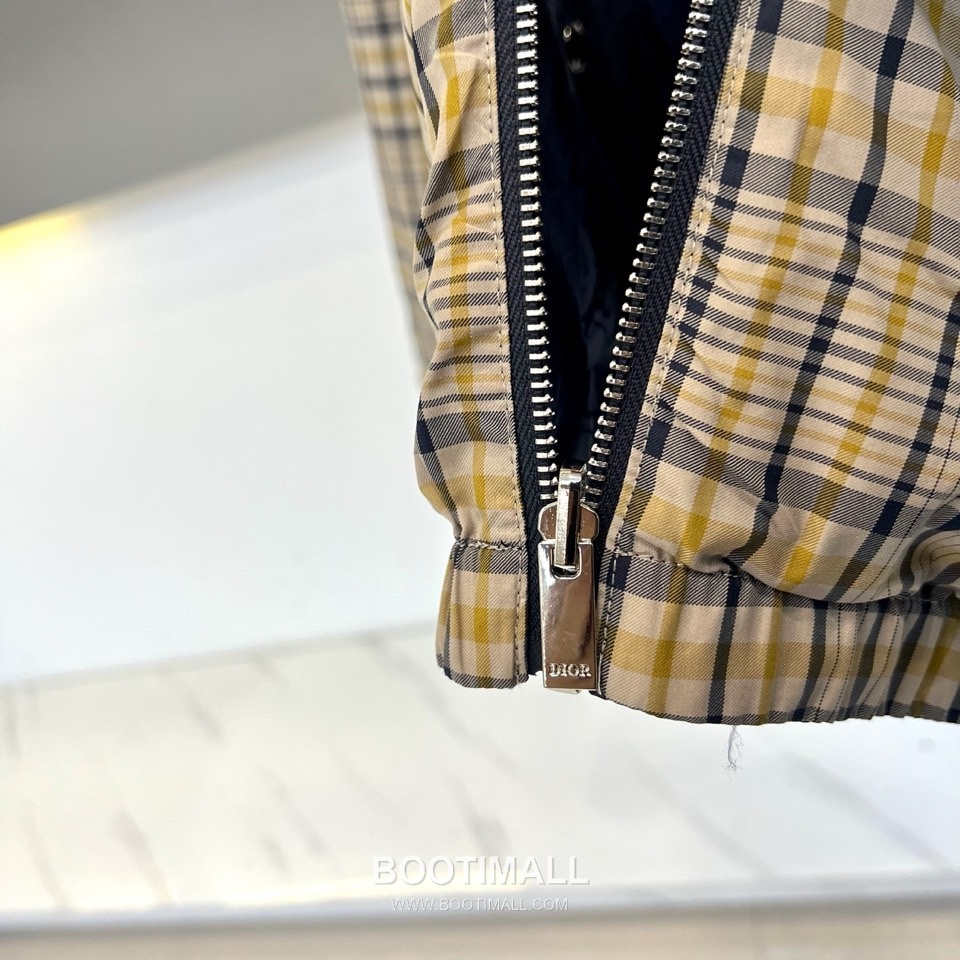 Dior Reversible Hooded Check Jacket Yellow Black Grey 디올 리버서블 후드 체크 자켓 옐로우 블랙 그레이 14