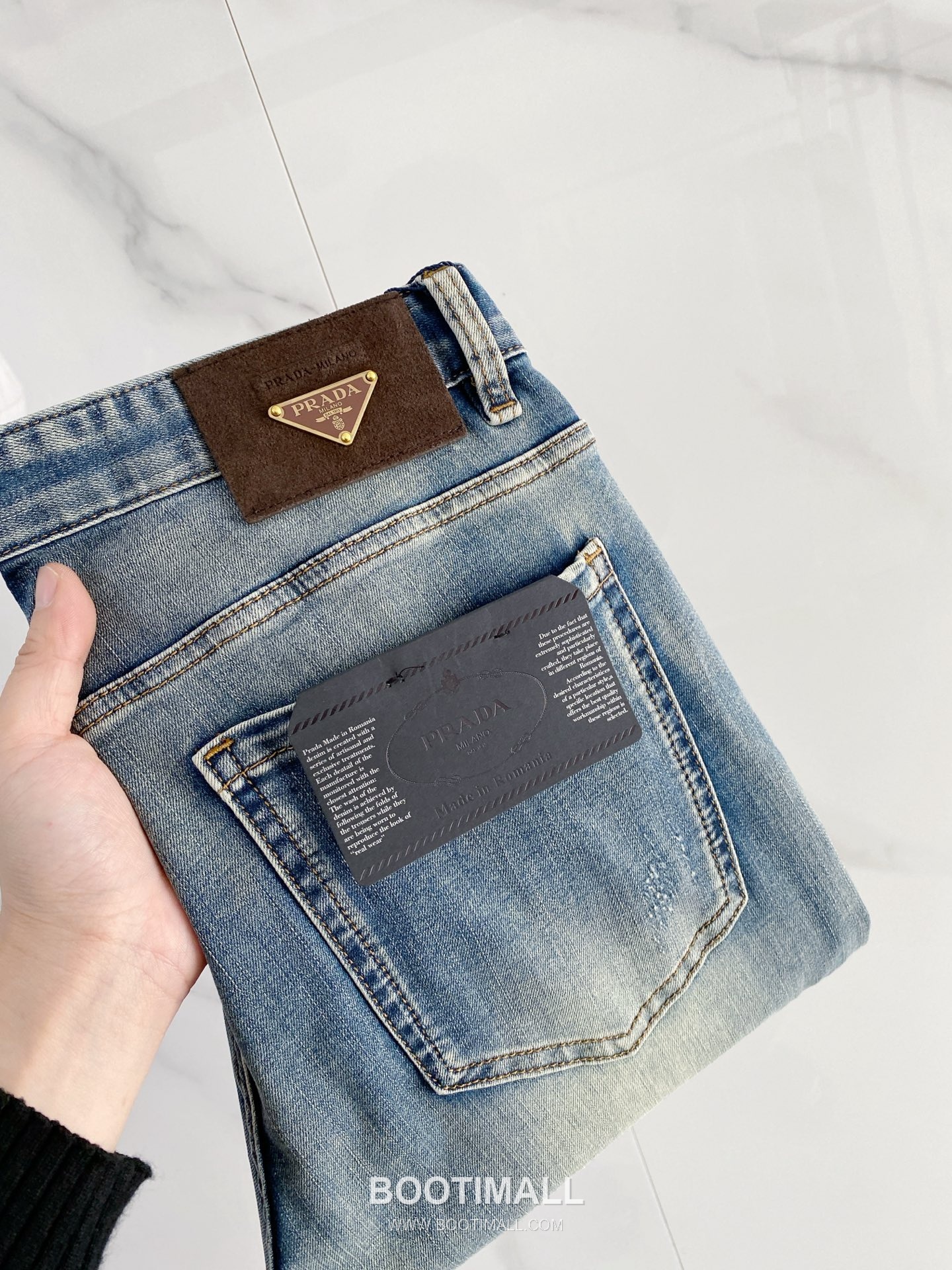 Prada Straight Fit Denim Jeans Blue 프라다 스트레이트 핏 데님 진 블루 1