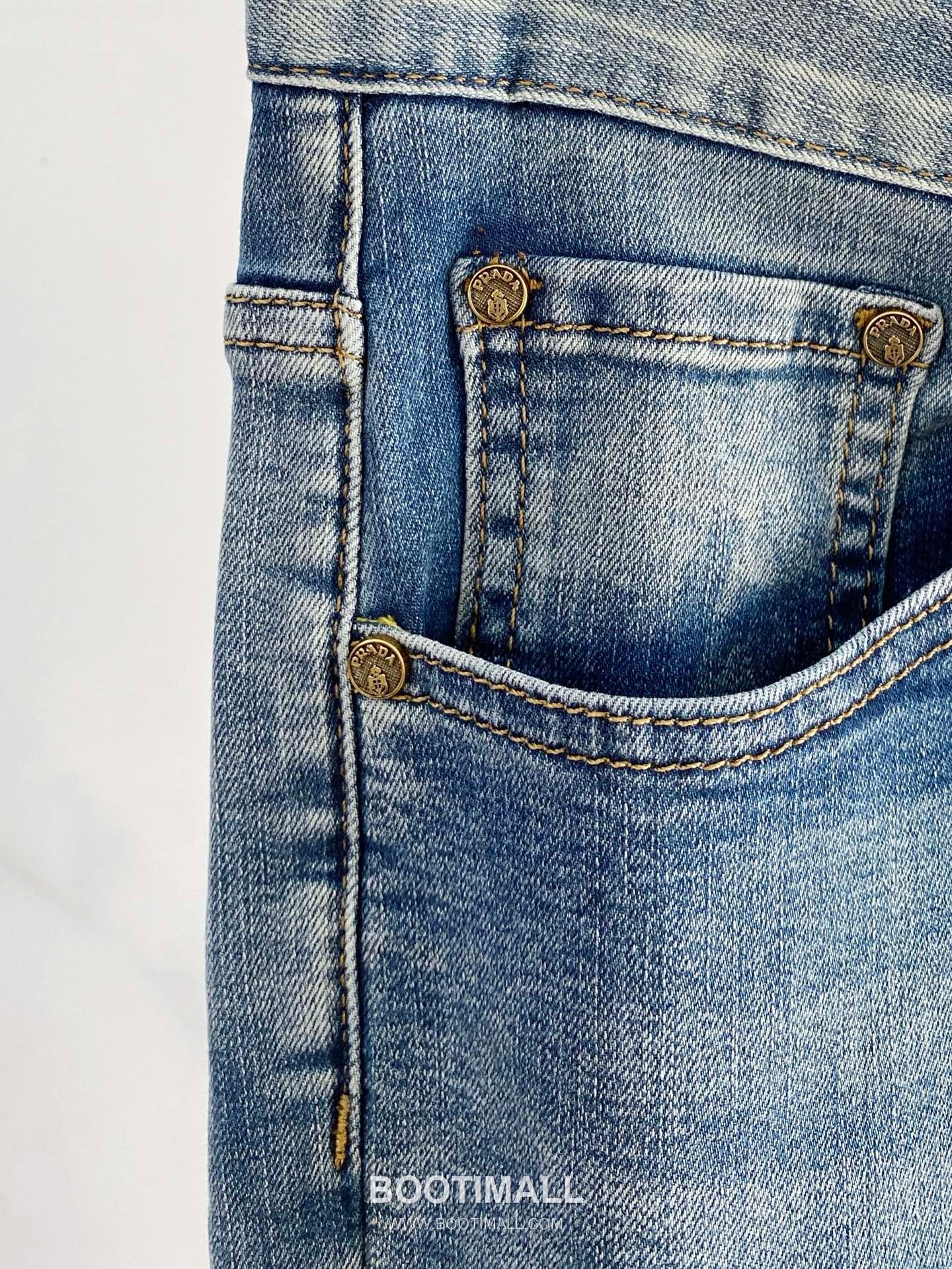 Prada Straight Fit Denim Jeans Blue 프라다 스트레이트 핏 데님 진 블루 5