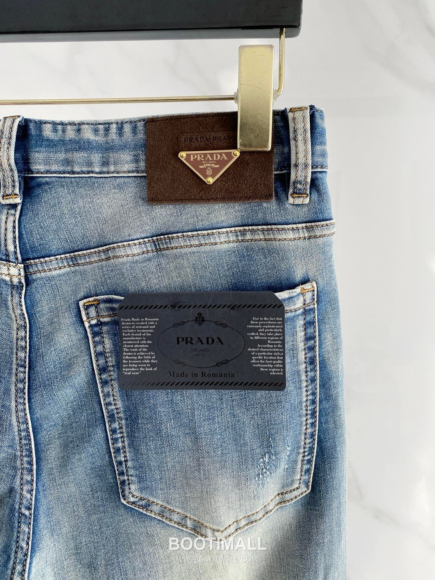 Prada Straight Fit Denim Jeans Blue 프라다 스트레이트 핏 데님 진 블루 8