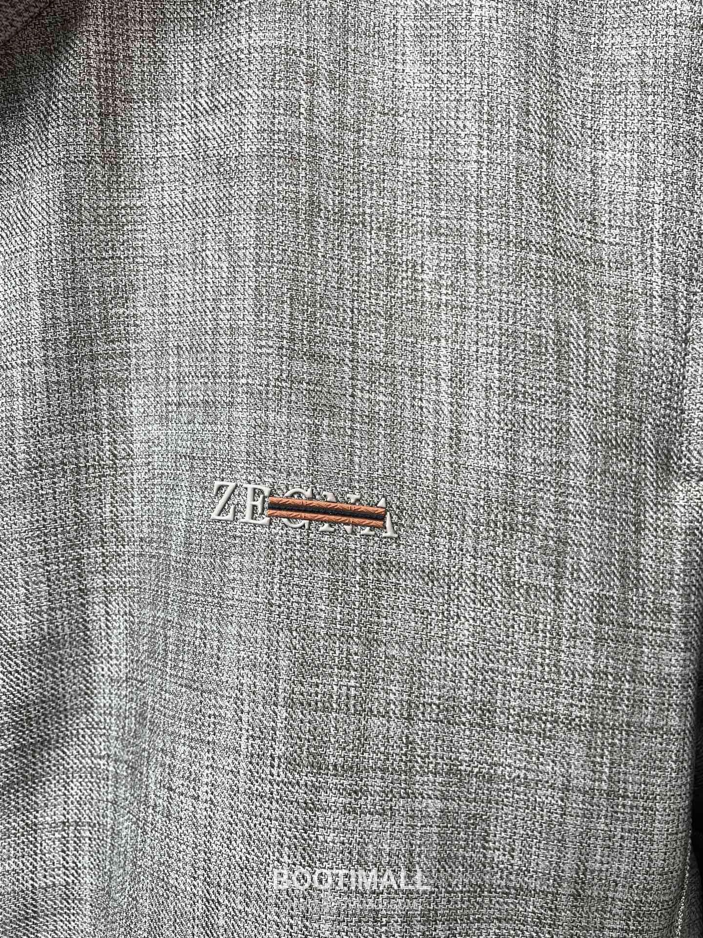 Zegna Stand Collar Zip-Up Jacket Black 제냐 스탠드 칼라 집업 자켓 블랙 7