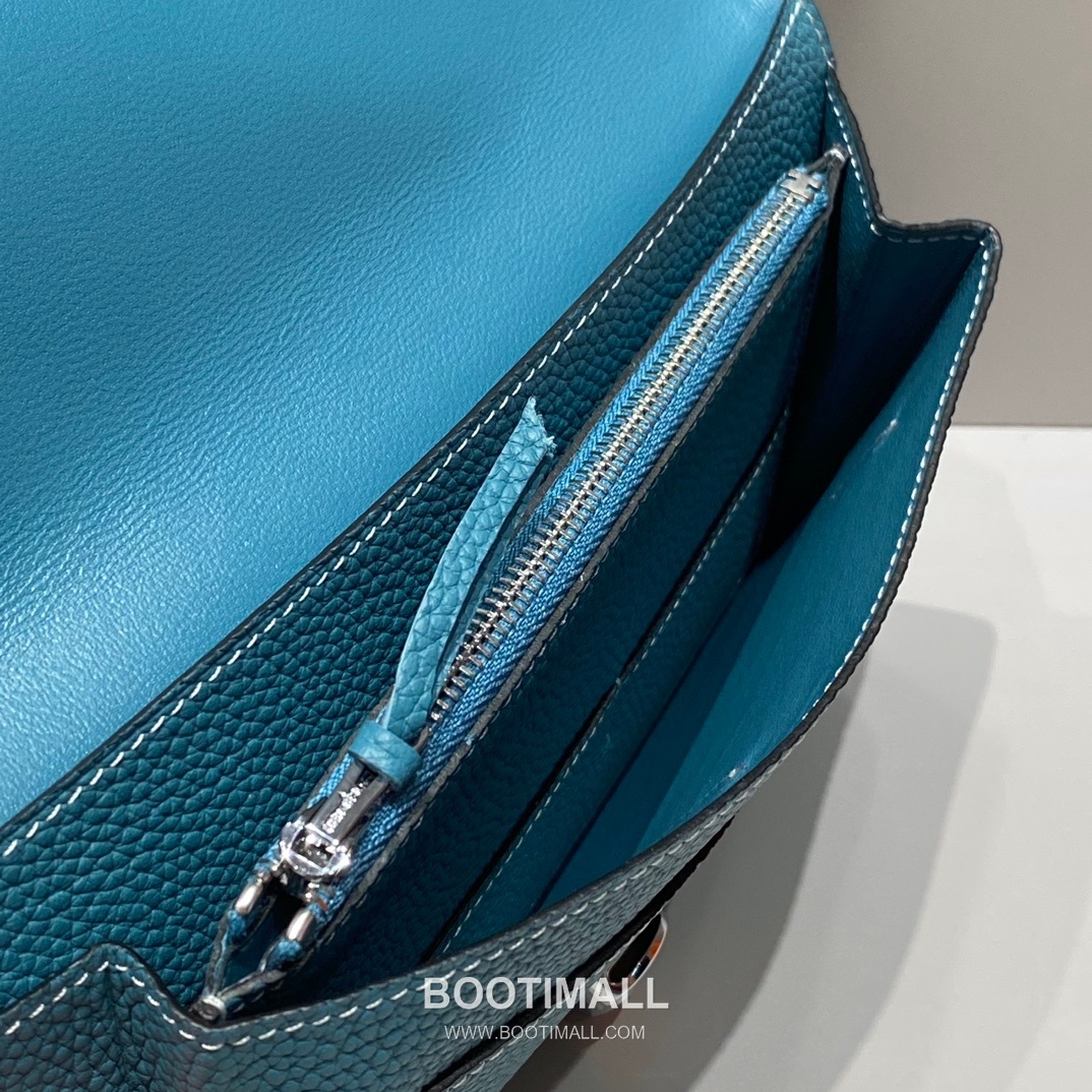 Hermes Togo Passport Holder Denim Blue Leather Wallet 에르메스 토고 여권지갑 475209Q 데님 블루 레더 20cm 9