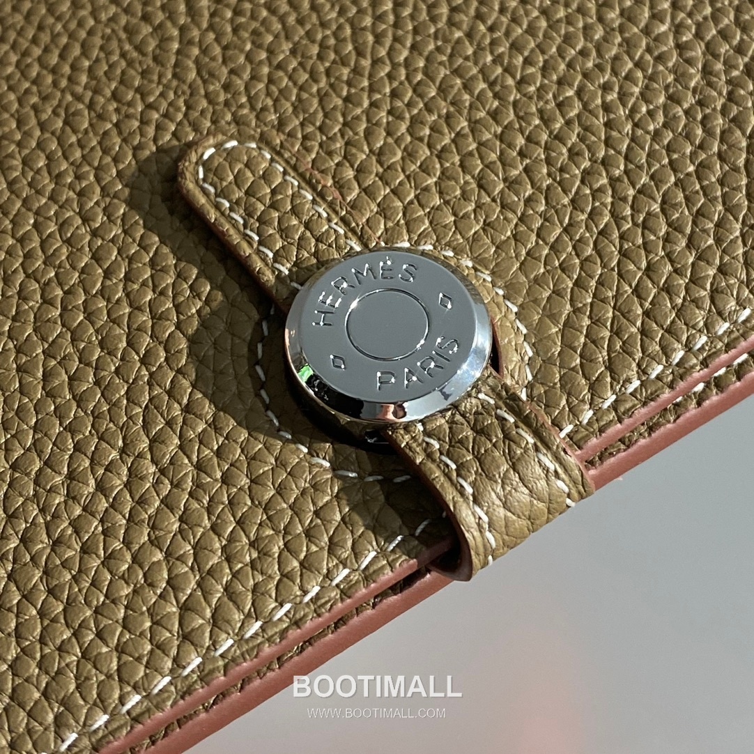 Hermes Togo Leather Passport Holder Elephant Grey Wallet 에르메스 토고 레더 여권 케이스 엘리펀트 그레이 지갑 20cm 6