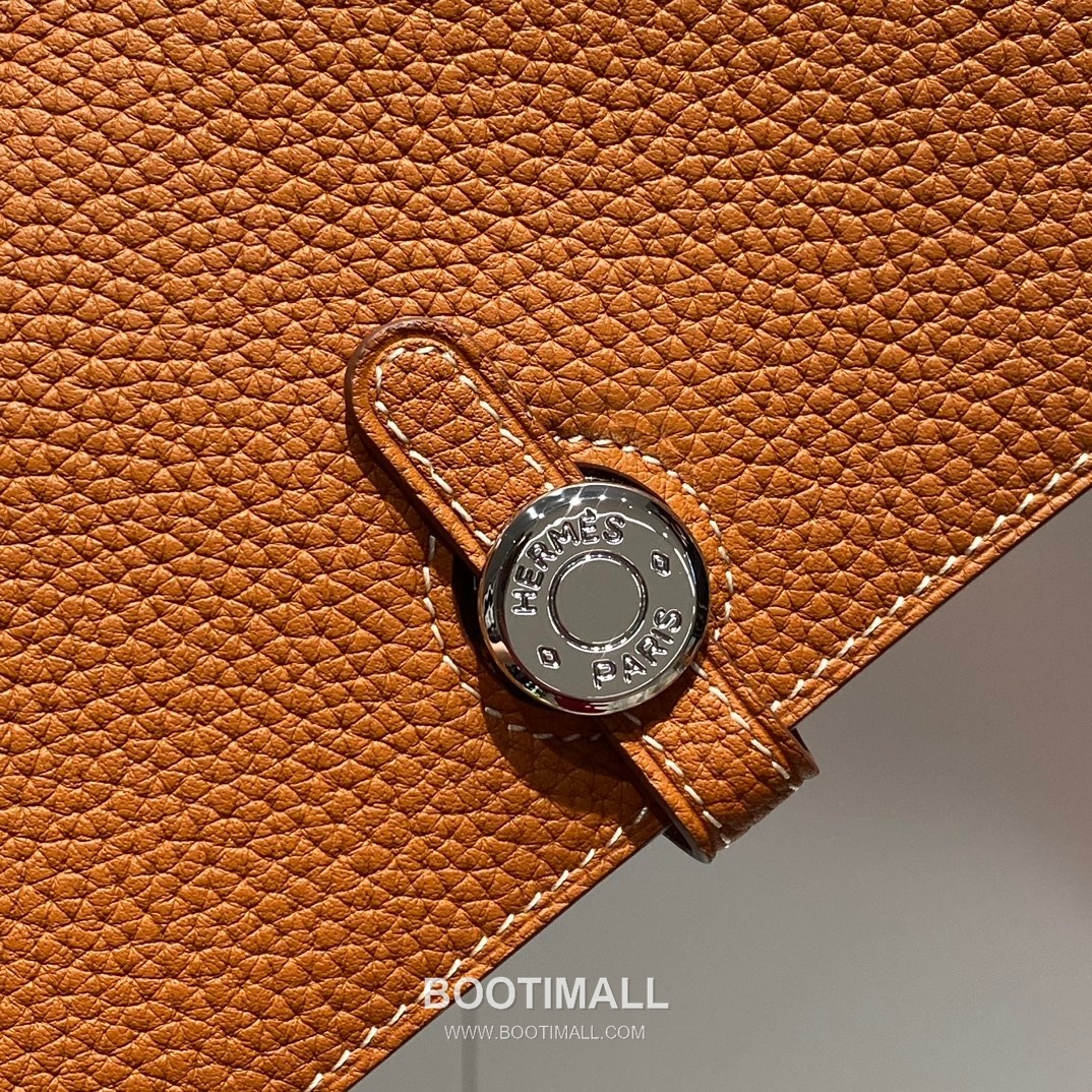 Hermes Togo Leather Passport Holder Elephant Grey Wallet 에르메스 토고 레더 여권 케이스 엘리펀트 그레이 지갑 20cm 7