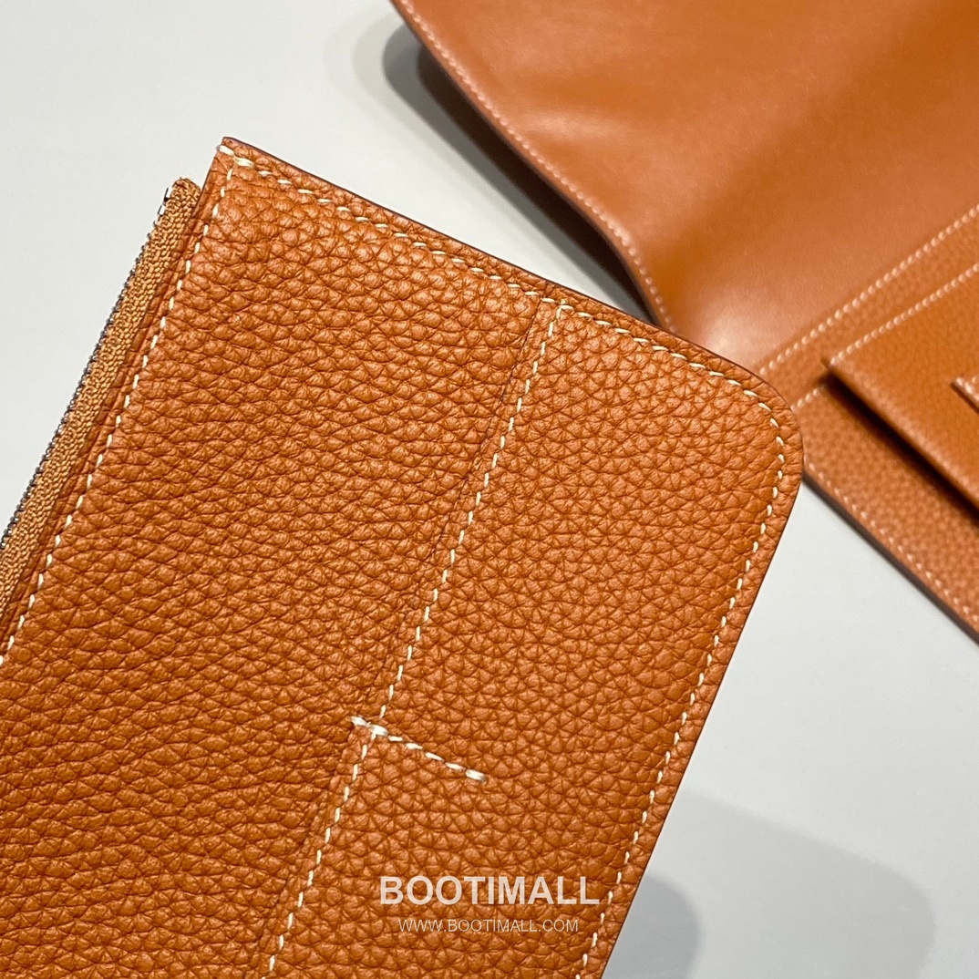 Hermes Togo Leather Passport Holder Elephant Grey Wallet 에르메스 토고 레더 여권 케이스 엘리펀트 그레이 지갑 20cm 8