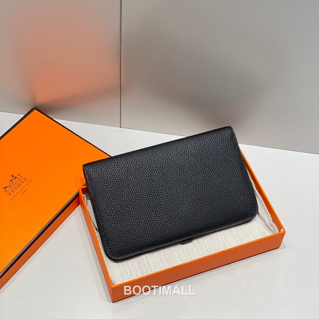 Hermes Togo Leather Passport Holder Elephant Grey Wallet 에르메스 토고 레더 여권 케이스 엘리펀트 그레이 지갑 20cm 3