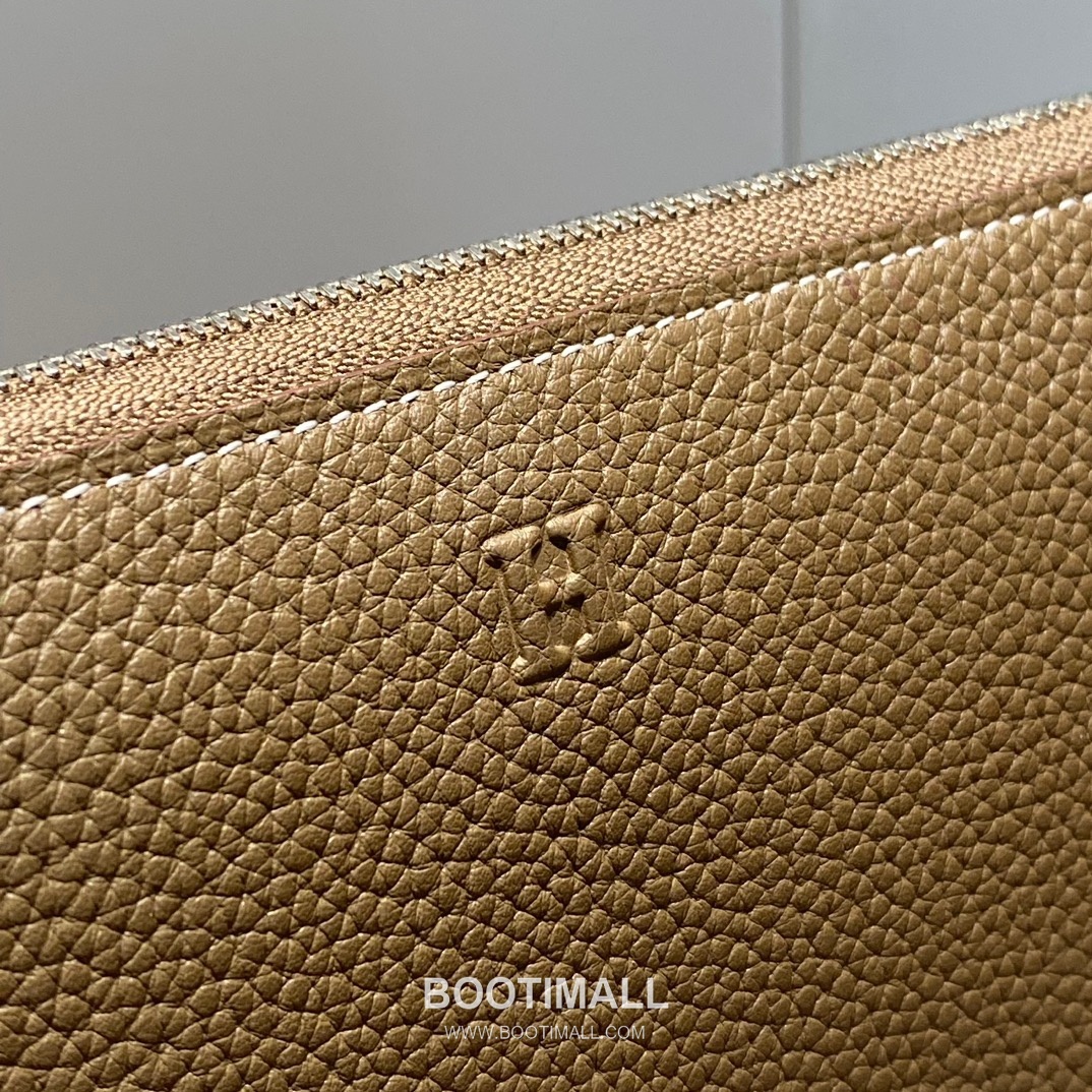 Hermes Togo Leather Etoupe Long Zip Wallet 에르메스 토고 엘레판트 그레이 짚업 장지갑 20cm 8