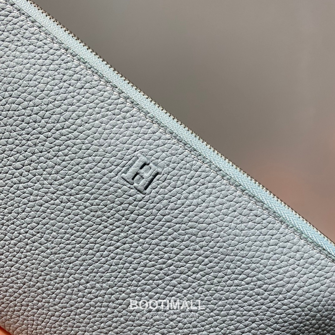 Hermes Togo Zip Long Wallet Blue Lin Leather Wallet 에르메스 토고 지퍼 장지갑 블루 린 레더 지갑 20cm 5